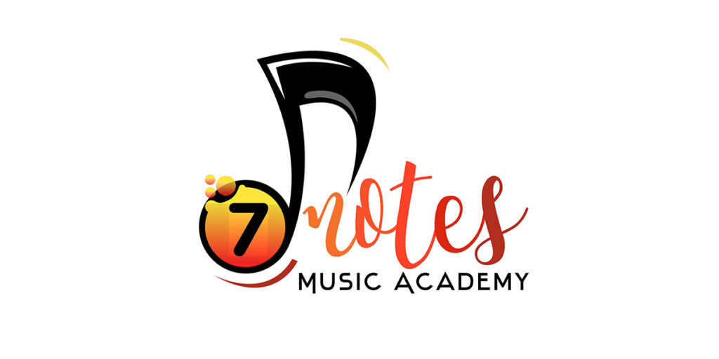 7 Note Music Academy New Music Academy Logo Design