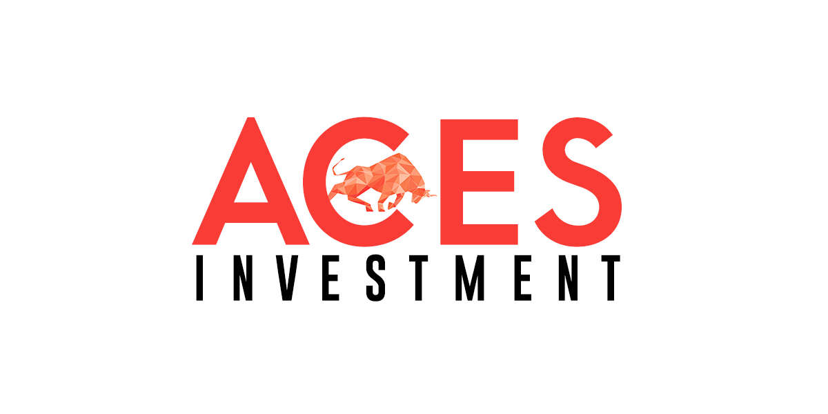 Aces Investment New Stock Market Logo Design