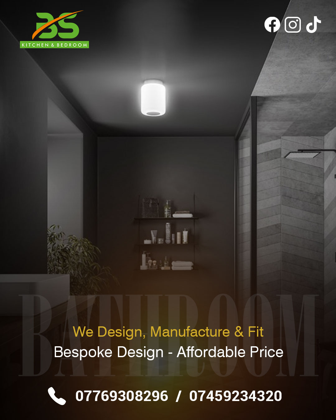 Top 8 bs kitchen and bedroom Social media post design