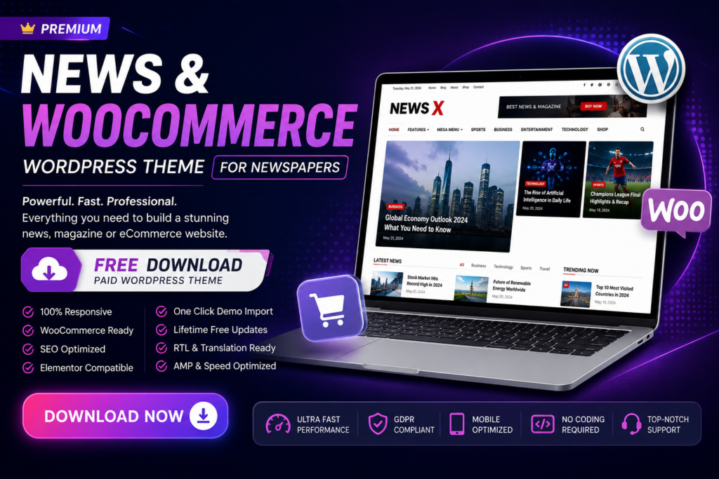 Newspapers WordPress theme Free Download