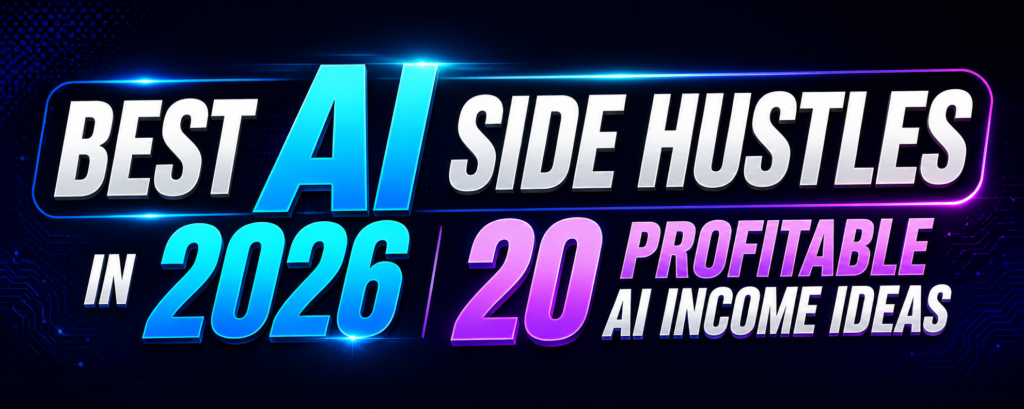 Best AI Side Hustles in 2026 | 20 Profitable AI Income Ideas