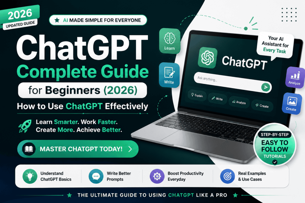 ChatGPT Guide for Beginners (2026): How to Use ChatGPT Effectively