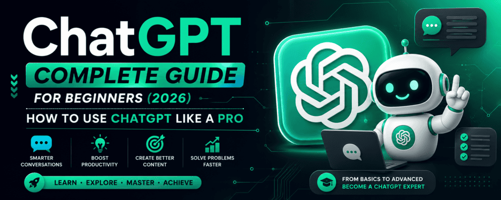 ChatGPT Complete Guide for Beginners (2026): How to Use ChatGPT Like a Pro