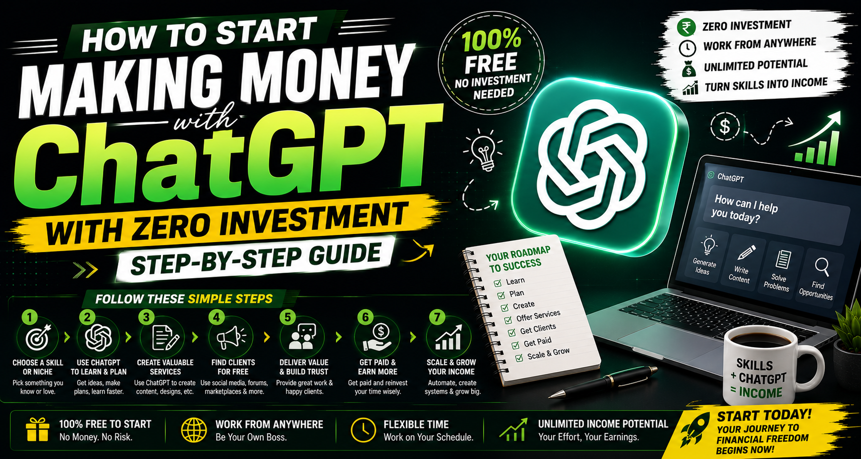 How to Start Making Money with ChatGPT with Zero Investment (Step-by-Step Guide)