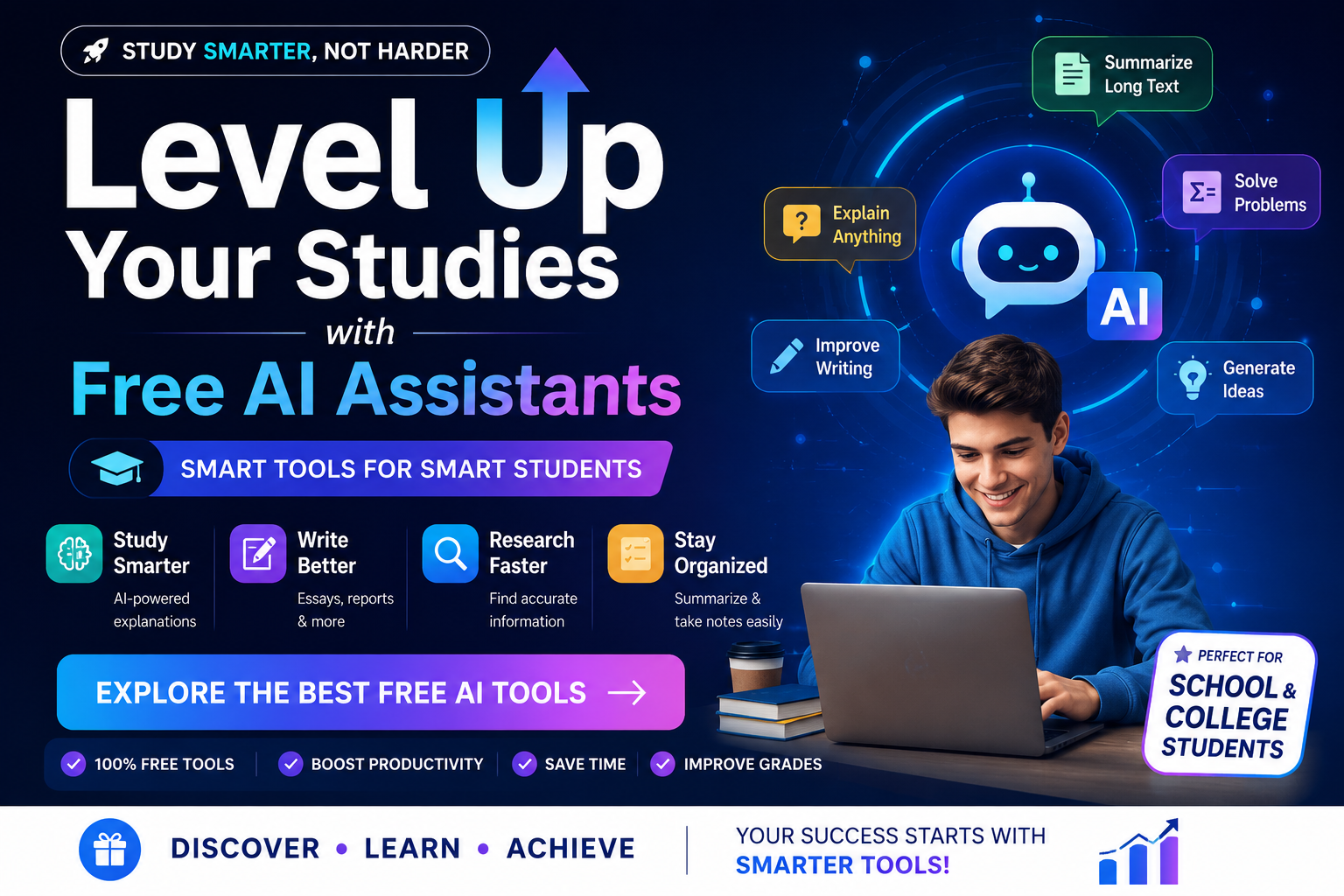 Level Up Your Studies with Free AI Assistants Level Up Your Studies with Free AI Assistants