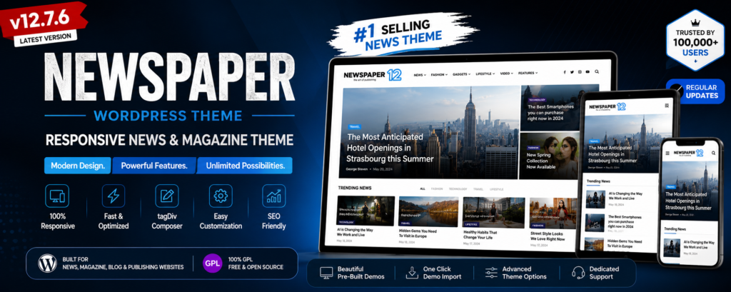 Newspaper WordPress Theme v12.7.6
